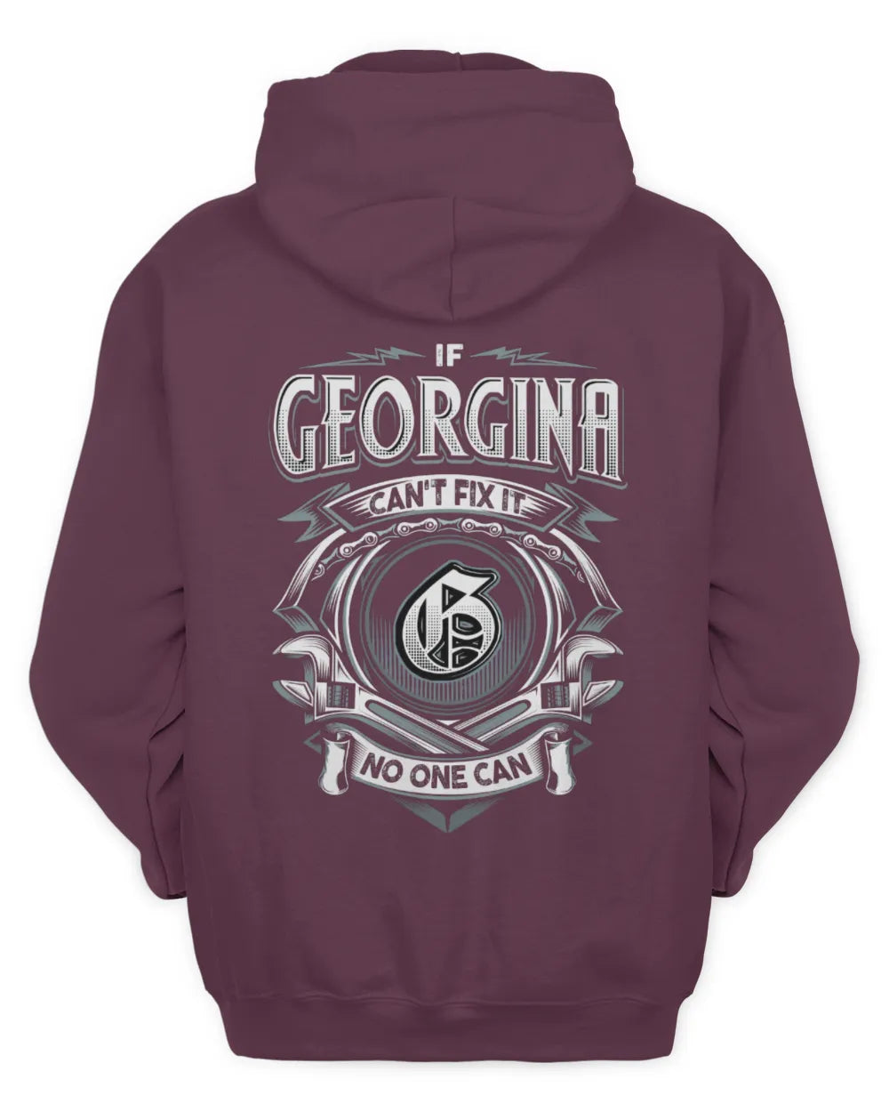 GEORGINA AP81-K4-626 - Personalized Ahmed Quote Apparel “If Ahmed Can't Fix It, No One Can” - Unisex Hoodie - Maroon
