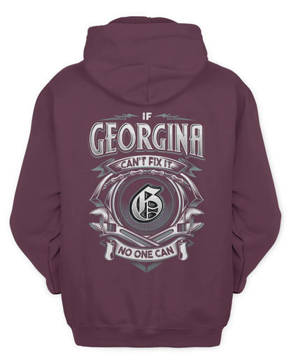 GEORGINA AP81-K4-626 - Personalized Ahmed Quote Apparel “If Ahmed Can't Fix It, No One Can” - Unisex Hoodie - Maroon