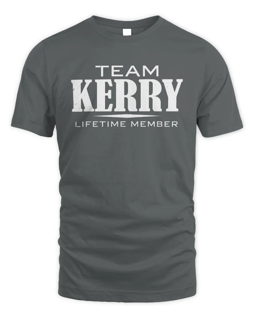 KERRY BL62-K4-128 - Personalized “Team NAME Lifetime Member” - Unisex Standard T-Shirt - Charcoal