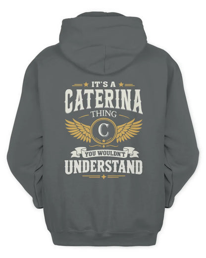 CATERINA KT06-M008 It’s a [NAME] Thing – You Wouldn’t Understand | Personalized Vintage T-Shirt - Unisex Hoodie - Charcoal