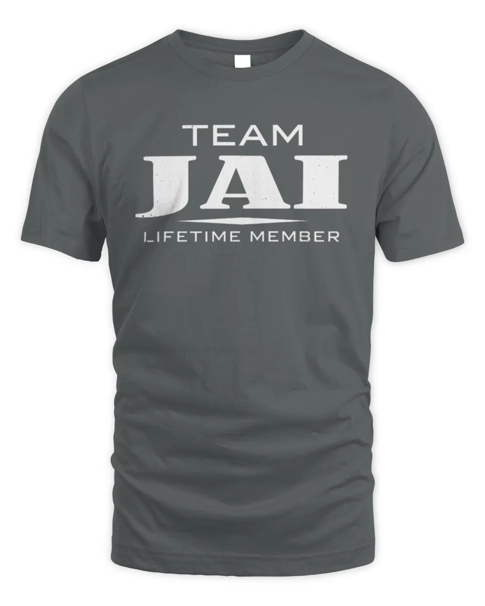JAI BL62-K4-128 - Personalized “Team NAME Lifetime Member” - Unisex Standard T-Shirt - Charcoal
