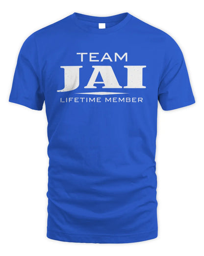 JAI BL62-K4-128 - Personalized “Team NAME Lifetime Member” - Unisex Standard T-Shirt - Royal