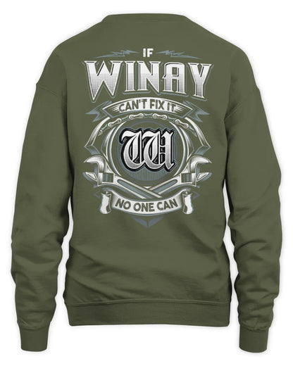 WINAY AP81-K4-626 - Personalized Ahmed Quote Apparel “If Ahmed Can't Fix It, No One Can” - Unisex Sweatshirt - Military Green