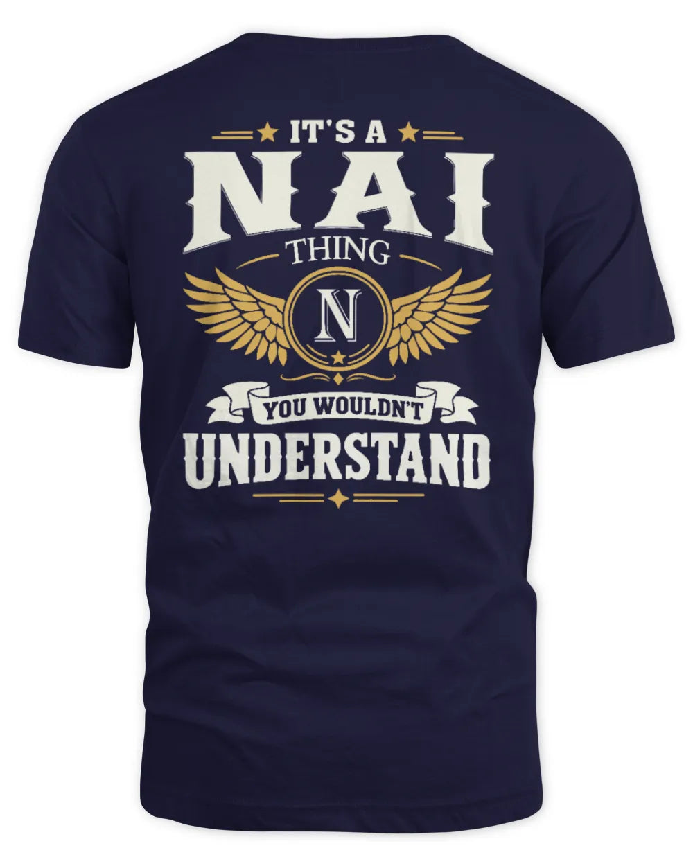 NAI KT06-M008 It’s a [NAME] Thing – You Wouldn’t Understand | Personalized Vintage T-Shirt - Unisex Standard T-Shirt - Navy
