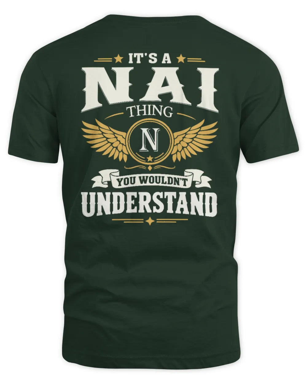 NAI KT06-M008 It’s a [NAME] Thing – You Wouldn’t Understand | Personalized Vintage T-Shirt - Unisex Standard T-Shirt - Forest Green