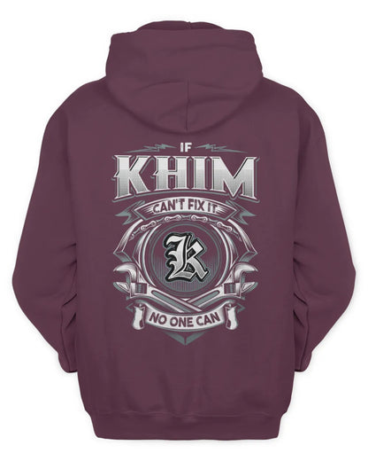 KHIM AP81-K4-626 - Personalized Ahmed Quote Apparel “If Ahmed Can't Fix It, No One Can” - Unisex Hoodie - Maroon
