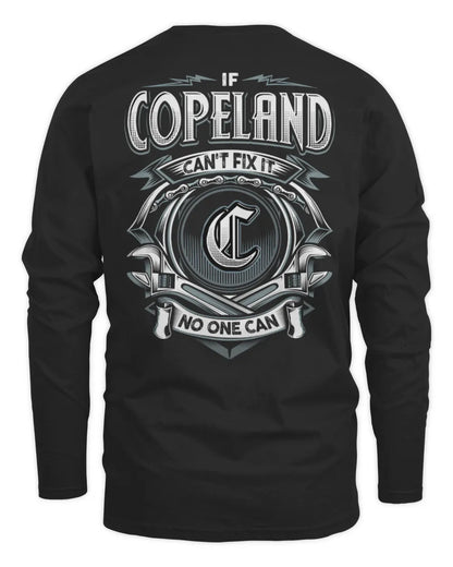 COPELAND AP81-K4-626 - Personalized Ahmed Quote Apparel “If Ahmed Can't Fix It, No One Can” - Men's Long Sleeved T-Shirt - Black