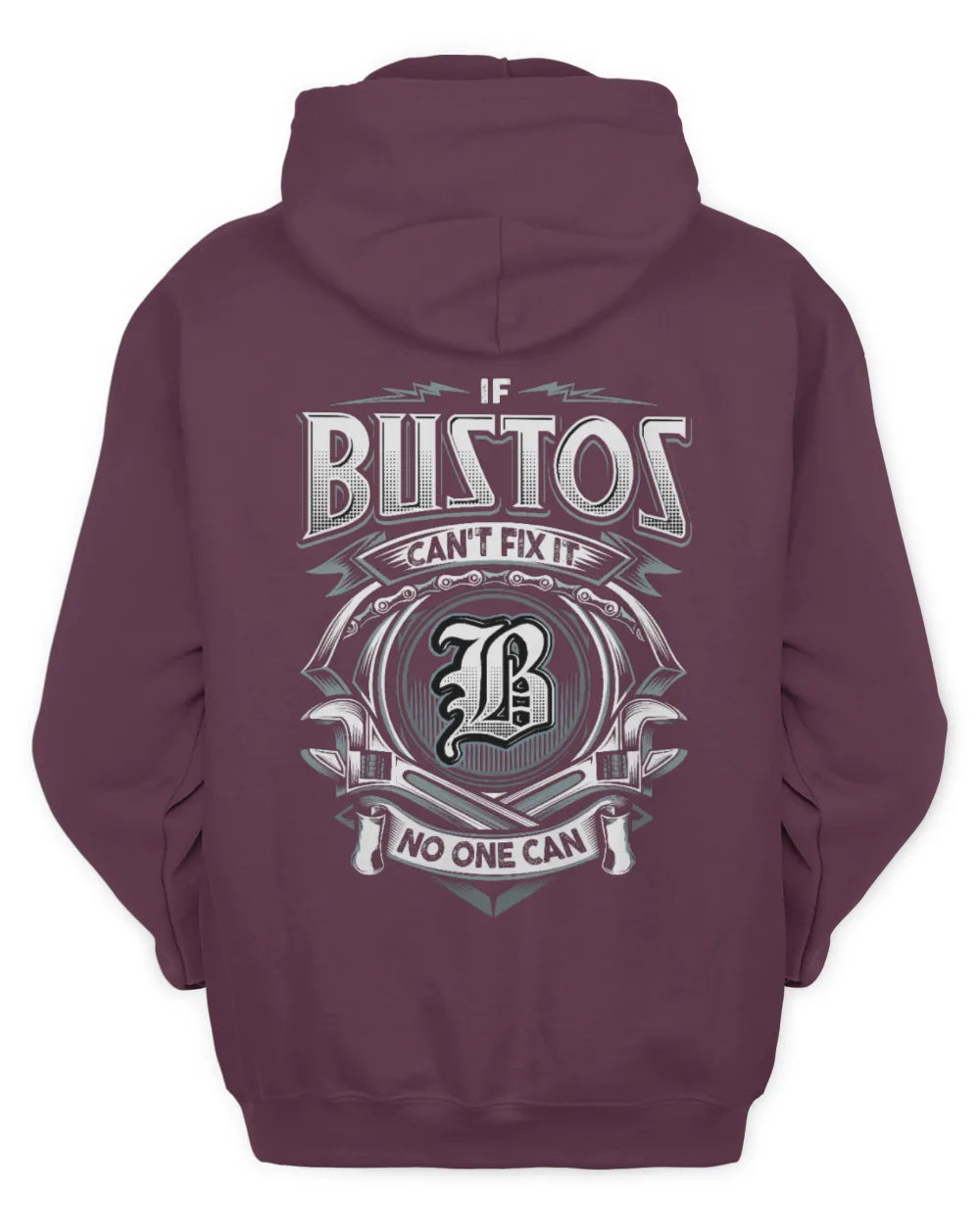 BUSTOS AP81-K4-626 - Personalized Ahmed Quote Apparel “If Ahmed Can't Fix It, No One Can” - Unisex Hoodie - Maroon