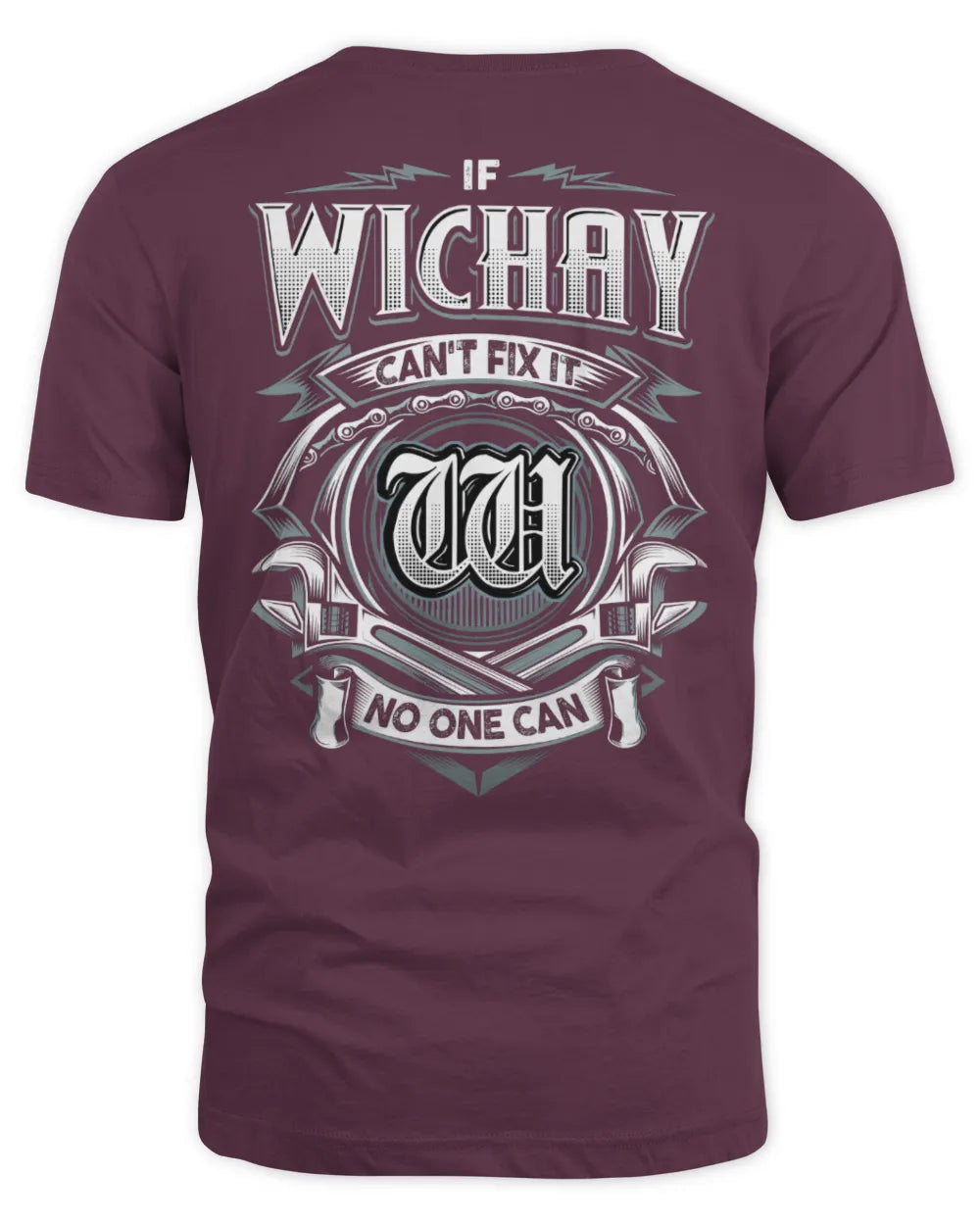 WICHAY AP81-K4-626 - Personalized Ahmed Quote Apparel “If Ahmed Can't Fix It, No One Can” - Unisex Standard T-Shirt - Maroon