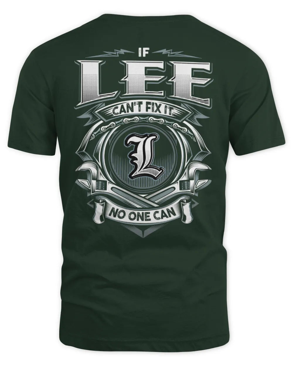 LEE AP81-K4-626 - Personalized Ahmed Quote Apparel “If Ahmed Can't Fix It, No One Can” - Unisex Standard T-Shirt - Forest Green