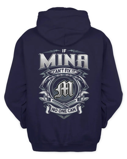 MINA AP81-K4-626 - Personalized Ahmed Quote Apparel “If Ahmed Can't Fix It, No One Can” - Unisex Hoodie - Navy