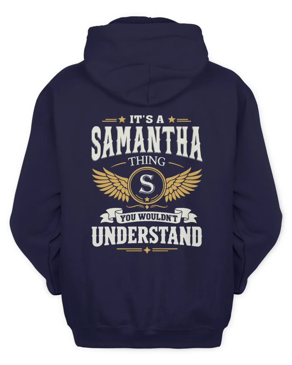 SAMANTHA KT06-M008 It’s a [NAME] Thing – You Wouldn’t Understand | Personalized Vintage T-Shirt - Unisex Hoodie - Navy
