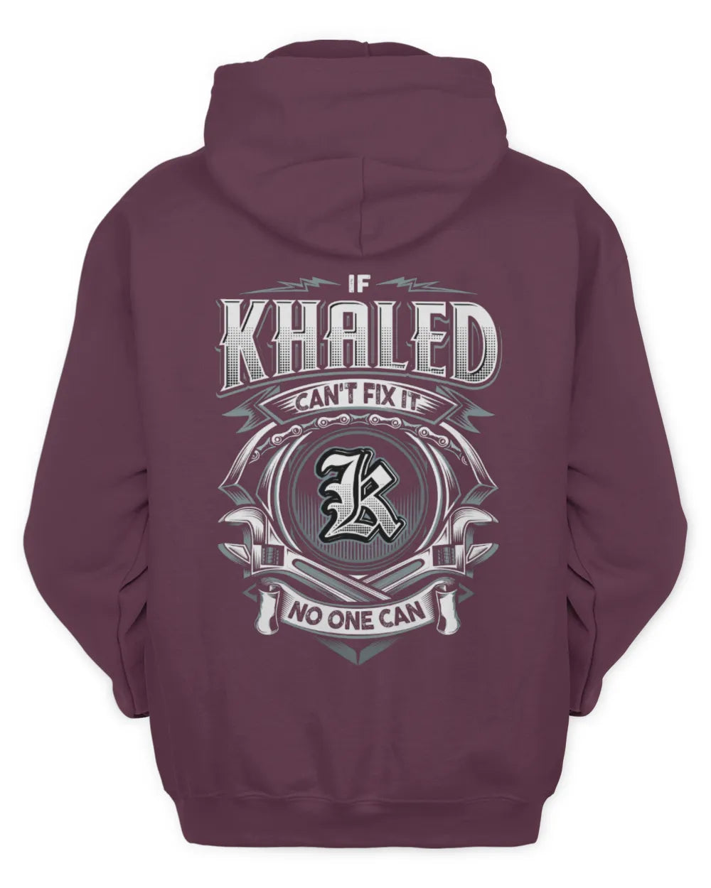 KHALED AP81-K4-626 - Personalized Ahmed Quote Apparel “If Ahmed Can't Fix It, No One Can” - Unisex Hoodie - Maroon