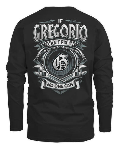 GREGORIO AP81-K4-626 - Personalized Ahmed Quote Apparel “If Ahmed Can't Fix It, No One Can” - Men's Long Sleeved T-Shirt - Black