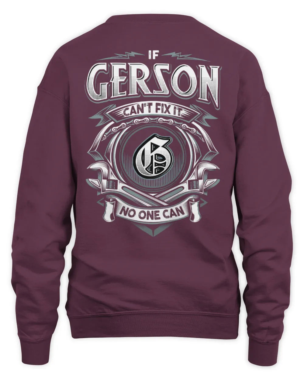 GERSON AP81-K4-626 - Personalized Ahmed Quote Apparel “If Ahmed Can't Fix It, No One Can” - Unisex Sweatshirt - Maroon