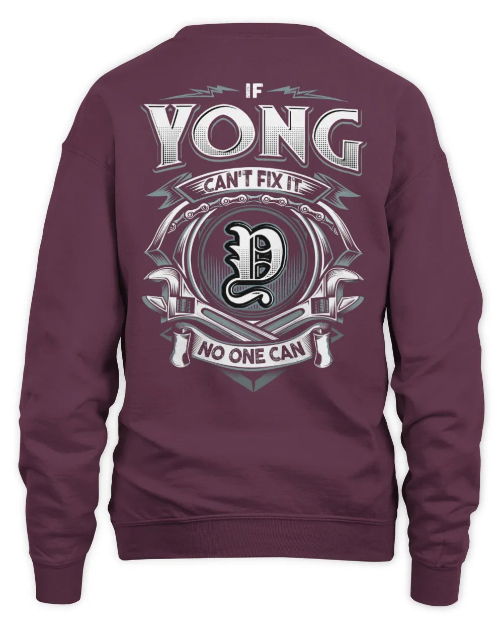 YONG AP81-K4-626 - Personalized Ahmed Quote Apparel “If Ahmed Can't Fix It, No One Can” - Unisex Sweatshirt - Maroon