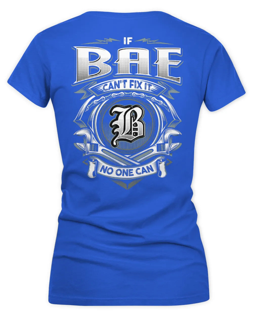 BAE AP81-K4-626 - Personalized Ahmed Quote Apparel “If Ahmed Can't Fix It, No One Can” - Women's V-Neck T-Shirt - Royal