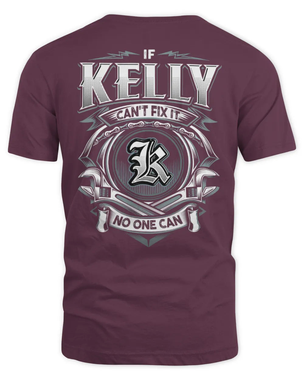 KELLY AP81-K4-626 - Personalized Ahmed Quote Apparel “If Ahmed Can't Fix It, No One Can” - Unisex Standard T-Shirt - Maroon