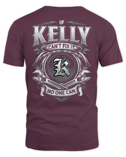 KELLY AP81-K4-626 - Personalized Ahmed Quote Apparel “If Ahmed Can't Fix It, No One Can” - Unisex Standard T-Shirt - Maroon