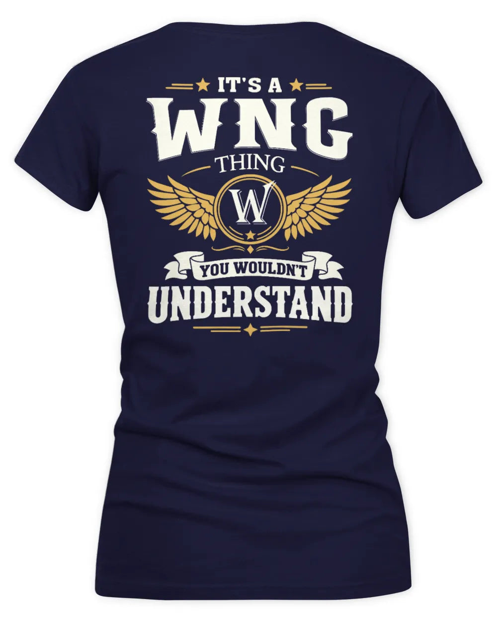 WNG KT06-M008 It’s a [NAME] Thing – You Wouldn’t Understand | Personalized Vintage T-Shirt - Women's V-Neck T-Shirt - Navy