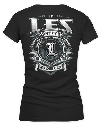 LES AP81-K4-626 - Personalized Ahmed Quote Apparel “If Ahmed Can't Fix It, No One Can” - Women's V-Neck T-Shirt - Black