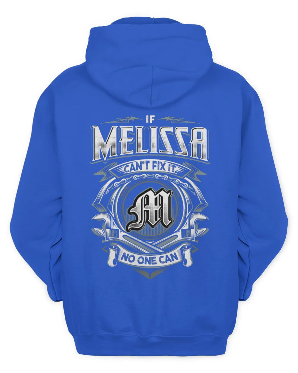 MELISSA AP81-K4-626 - Personalized Ahmed Quote Apparel “If Ahmed Can't Fix It, No One Can” - Unisex Hoodie - Royal
