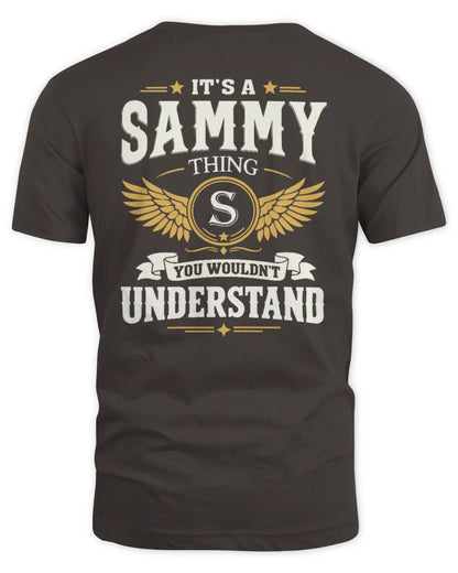 SAMMY KT06-M008 It’s a [NAME] Thing – You Wouldn’t Understand | Personalized Vintage T-Shirt - Unisex Standard T-Shirt - Dark Chocolate