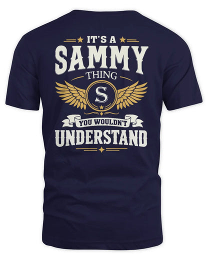 SAMMY KT06-M008 It’s a [NAME] Thing – You Wouldn’t Understand | Personalized Vintage T-Shirt - Unisex Standard T-Shirt - Navy