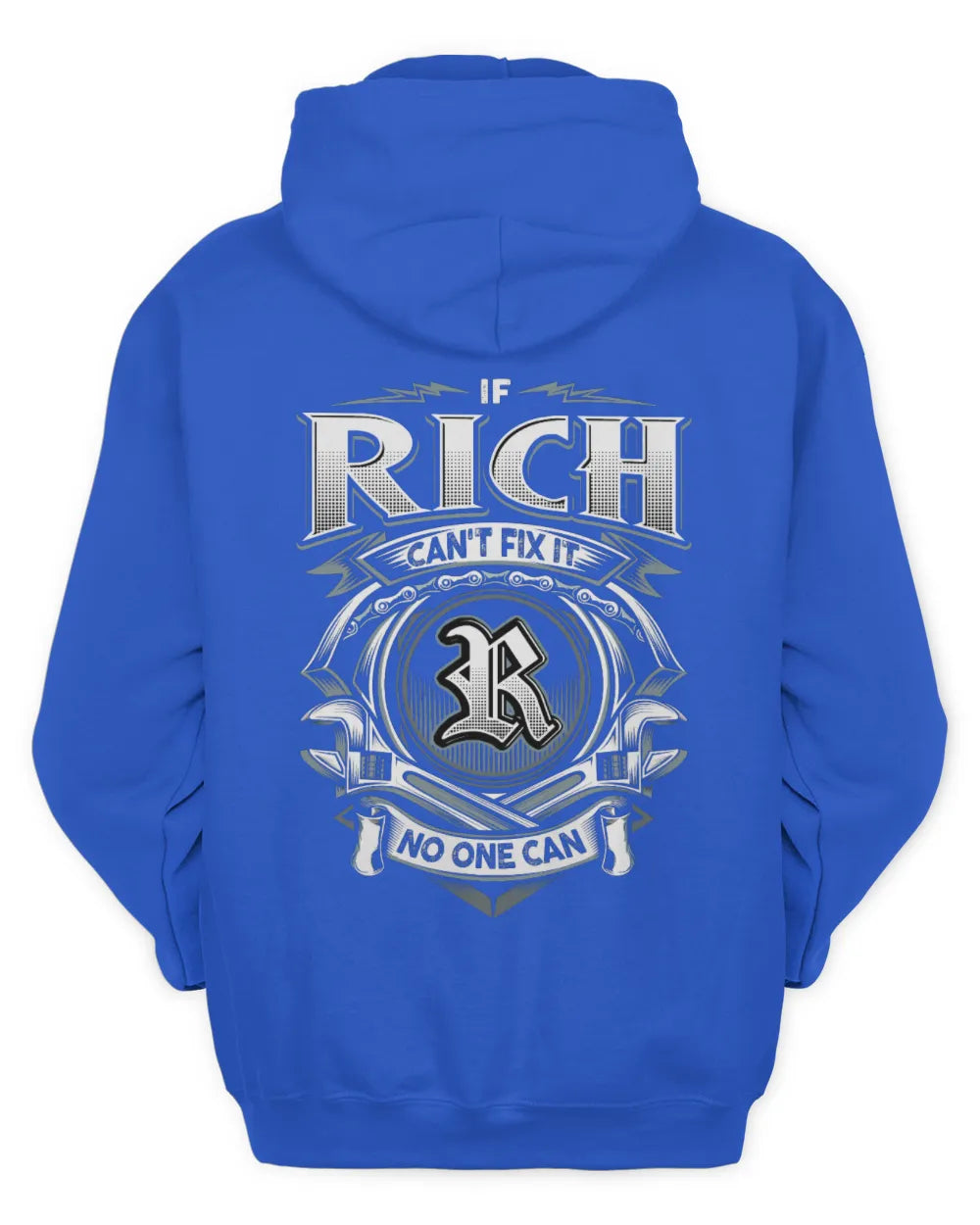 RICH AP81-K4-626 - Personalized Ahmed Quote Apparel “If Ahmed Can't Fix It, No One Can” - Unisex Hoodie - Royal