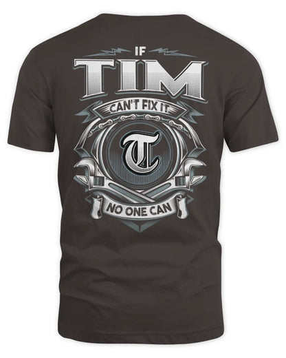 TIM AP81-K4-626 - Personalized Ahmed Quote Apparel “If Ahmed Can't Fix It, No One Can” - Unisex Standard T-Shirt - Dark Chocolate