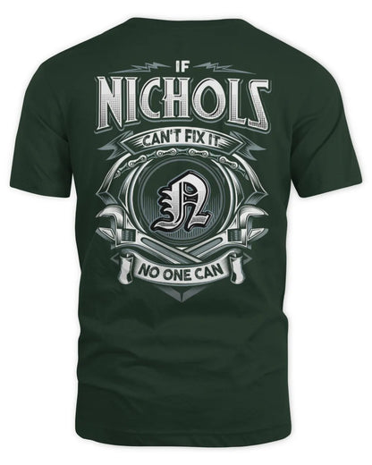 NICHOLS AP81-K4-626 - Personalized Ahmed Quote Apparel “If Ahmed Can't Fix It, No One Can” - Unisex Standard T-Shirt - Forest Green