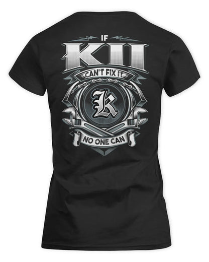 KII AP81-K4-626 - Personalized Ahmed Quote Apparel “If Ahmed Can't Fix It, No One Can” - Women's Standard T-Shirt - Black
