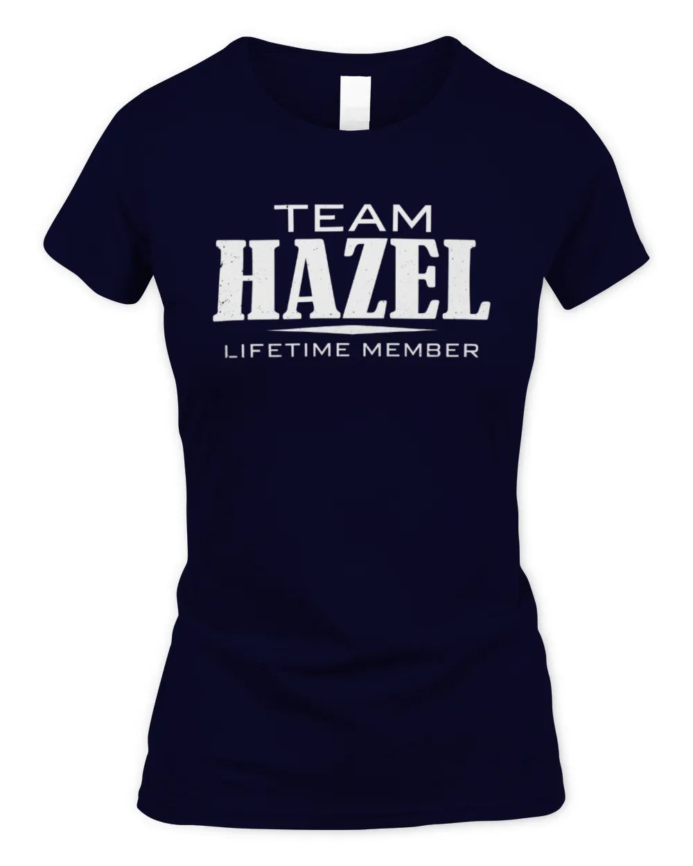 HAZEL BL62-K4-128 - Personalized “Team NAME Lifetime Member” - Women's Standard T-Shirt - Navy