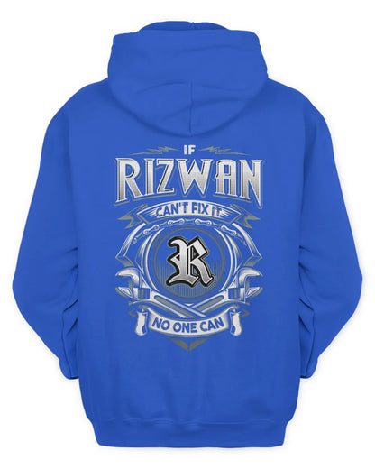 RIZWAN AP81-K4-626 - Personalized Ahmed Quote Apparel “If Ahmed Can't Fix It, No One Can” - Unisex Hoodie - Royal