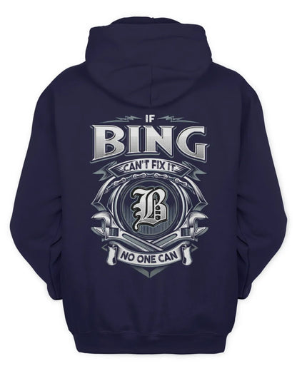 BING AP81-K4-626 - Personalized Ahmed Quote Apparel “If Ahmed Can't Fix It, No One Can” - Unisex Hoodie - Navy