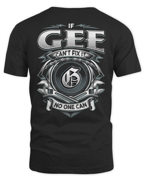 GEE AP81-K4-626 - Personalized Ahmed Quote Apparel “If Ahmed Can't Fix It, No One Can” - Unisex Standard T-Shirt - Black