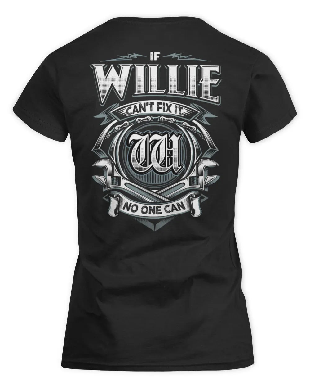 WILLIE AP81-K4-626 - Personalized Ahmed Quote Apparel “If Ahmed Can't Fix It, No One Can” - Women's Standard T-Shirt - Black