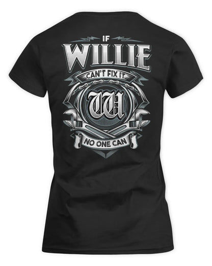 WILLIE AP81-K4-626 - Personalized Ahmed Quote Apparel “If Ahmed Can't Fix It, No One Can” - Women's Standard T-Shirt - Black