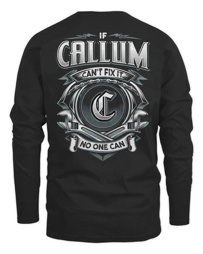CALLUM AP81-K4-626 - Personalized Ahmed Quote Apparel “If Ahmed Can't Fix It, No One Can” - Men's Long Sleeved T-Shirt - Black