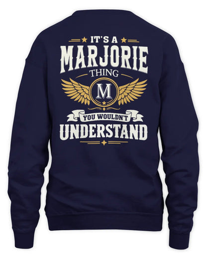 MARJORIE KT06-M008 It’s a [NAME] Thing – You Wouldn’t Understand | Personalized Vintage T-Shirt - Unisex Sweatshirt - Navy