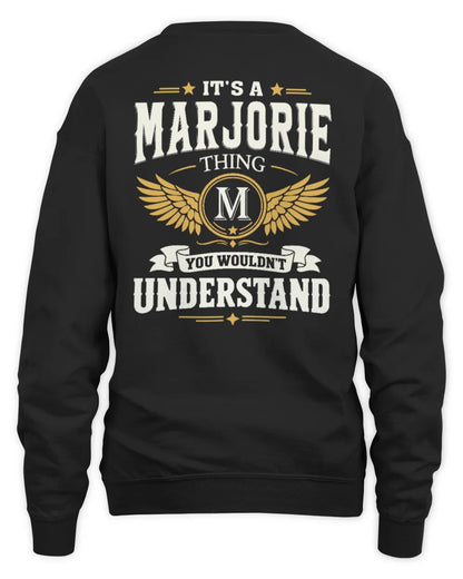 MARJORIE KT06-M008 It’s a [NAME] Thing – You Wouldn’t Understand | Personalized Vintage T-Shirt - Unisex Sweatshirt - Black