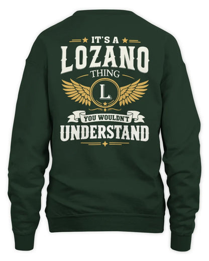 LOZANO KT06-M008 It’s a [NAME] Thing – You Wouldn’t Understand | Personalized Vintage T-Shirt - Unisex Sweatshirt - Forest Green