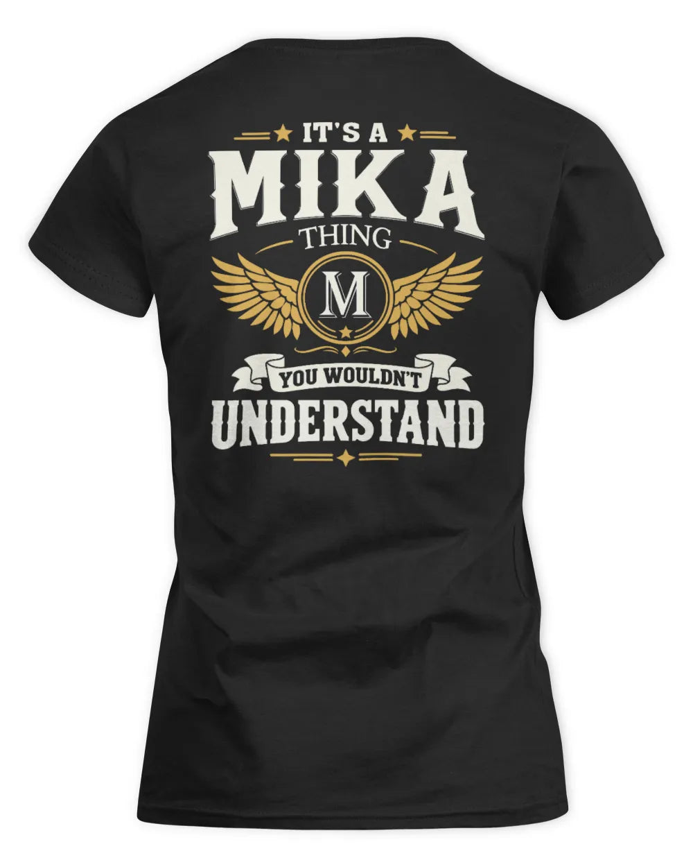MIKA KT06-M008 It’s a [NAME] Thing – You Wouldn’t Understand | Personalized Vintage T-Shirt - Women's Standard T-Shirt - Black