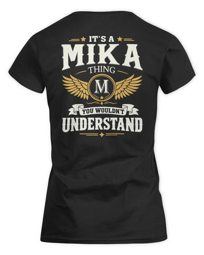 MIKA KT06-M008 It’s a [NAME] Thing – You Wouldn’t Understand | Personalized Vintage T-Shirt - Women's Standard T-Shirt - Black