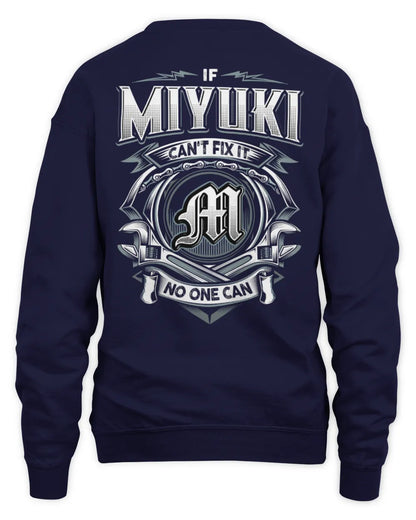 MIYUKI AP81-K4-626 - Personalized Ahmed Quote Apparel “If Ahmed Can't Fix It, No One Can” - Unisex Sweatshirt - Navy
