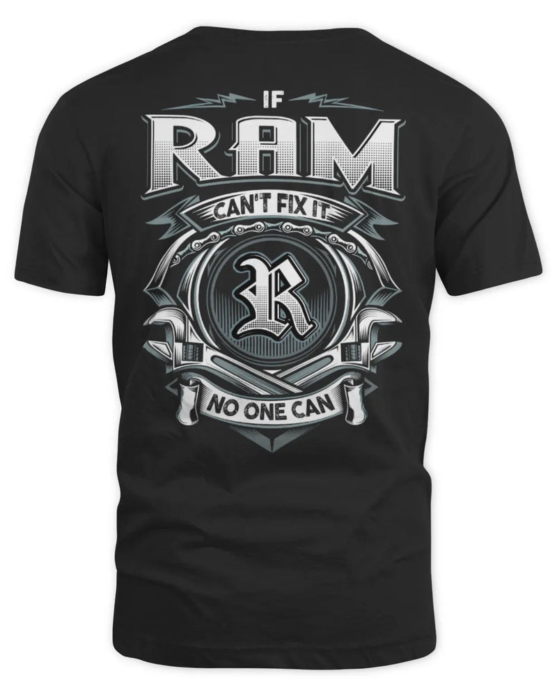 RAM AP81-K4-626 - Personalized Ahmed Quote Apparel “If Ahmed Can't Fix It, No One Can” - Unisex Standard T-Shirt - Black