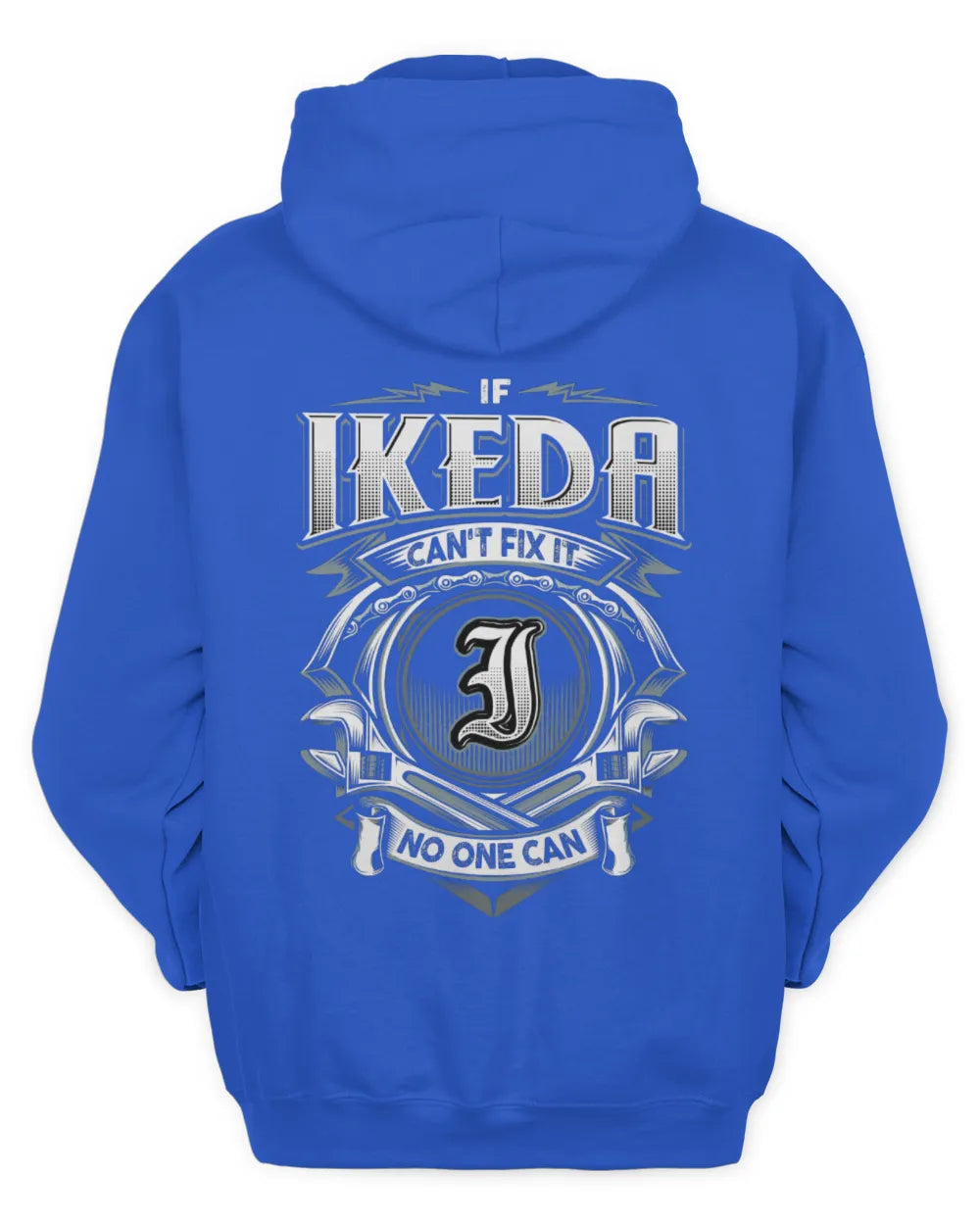 IKEDA AP81-K4-626 - Personalized Ahmed Quote Apparel “If Ahmed Can't Fix It, No One Can” - Unisex Hoodie - Royal