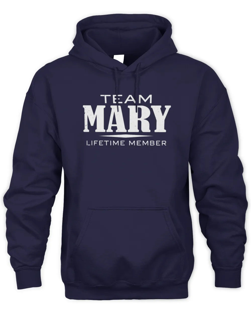 MARY BL62-K4-128 - Personalized “Team NAME Lifetime Member” - Unisex Hoodie - Navy
