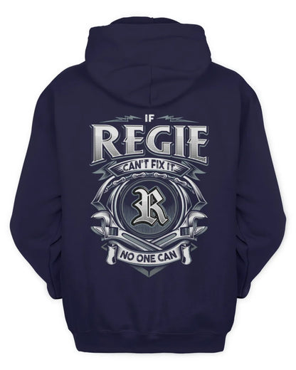 REGIE AP81-K4-626 - Personalized Ahmed Quote Apparel “If Ahmed Can't Fix It, No One Can” - Unisex Hoodie - Navy