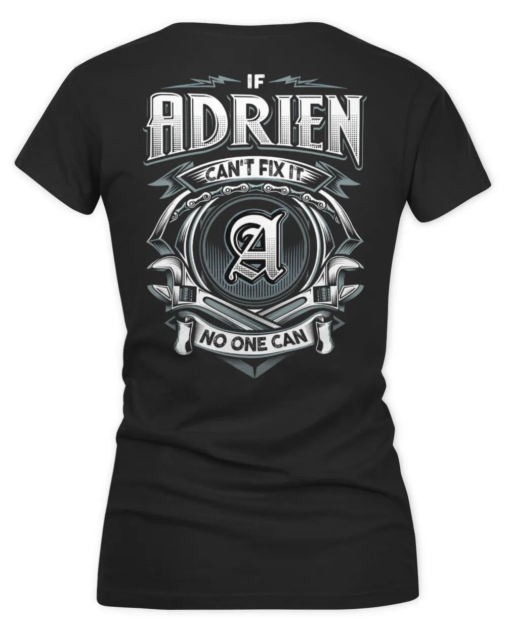 ADRIEN AP81-K4-626 - Personalized Ahmed Quote Apparel “If Ahmed Can't Fix It, No One Can” - Women's V-Neck T-Shirt - Black
